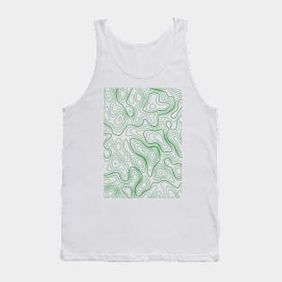 topoghraphic lignes pattern Tank Top